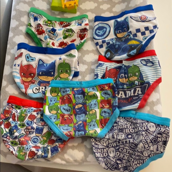 pj masks, Accessories, Lot Of 7 Lil Boy Underwear Briefs Pj Masks 2t 3t